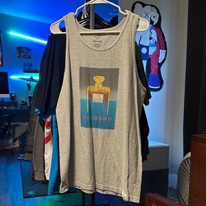 Diamond Supply Co. Gray Tank with Graphic